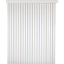 Home Impressions 66 In. x 84 In. x 3.5 In. White Vinyl Room Darkening Vertical Cordless Blind