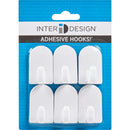 iDesign Soap Savers Mini White Plastic Adhesive Hook (2-Pack)