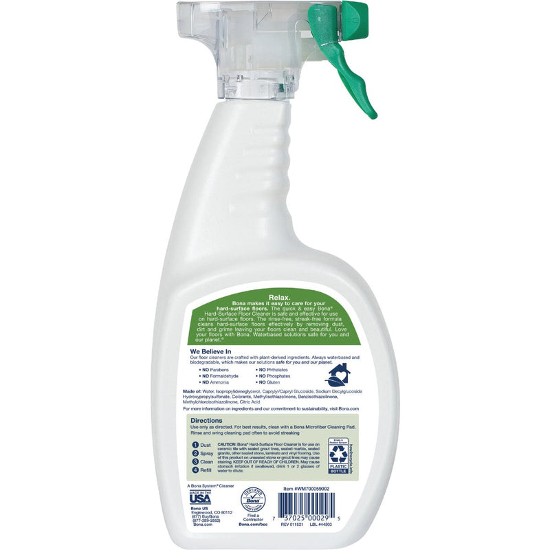 Bona 32 Oz. Hard Surface Floor Cleaner Trigger Spray