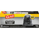 Glad Guaranteed Strong 30 Gal. Large Black Trash Bag (15-Count)