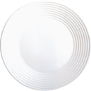 Gibson Ultra Patio White Embossed Tempered Glass Dinnerware Set (12-Piece)