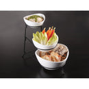 Gibson Home Elite Gracious Dining 3-Tier Oval Serving Bowls with Stand (4-Piece)