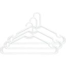 Whitmor Heavy Duty White Tubular Plastic Clothes Hanger (3-Pack)