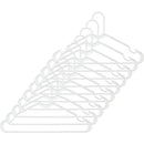 Whitmor White Tubular Plastic Clothes Hanger (10-Pack)