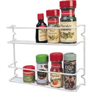 Grayline White Tall Double Shelf Spice Rack
