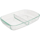 Pyrex 8 In. x 12 In. Divided Glass Bakeware
