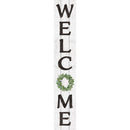 My Word! Welcome Green Wreath 8 In. x 46.5 In. Porch Board