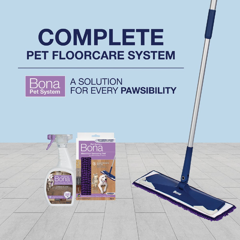 Bona Microfiber Mop w/Sweeping Pad