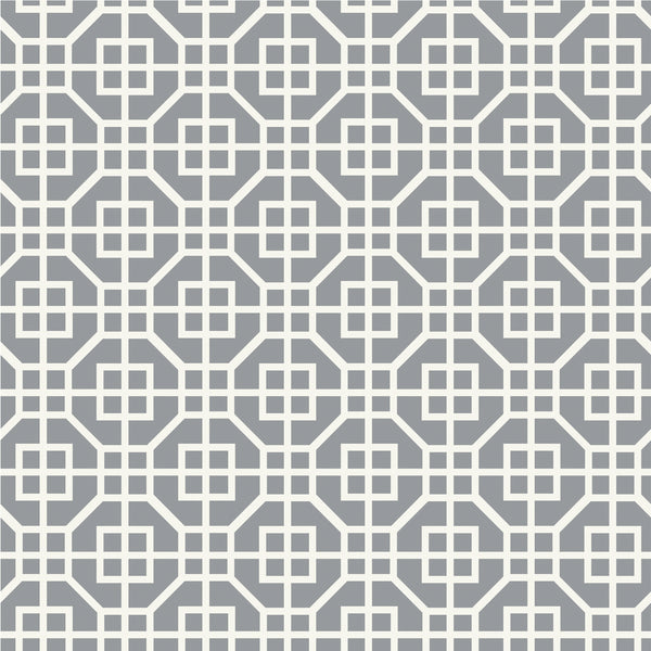 Contact 18 In. x 5 Ft. Gray Citadel Printed Grip Non-Adhesive Shelf Liner