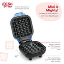 Rise by Dash 4 In. Light Blue Mini Waffle Maker