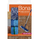 Bona 4 In. W. x 15 In. L. Microfiber Cleaning Pad Mop Refill with Dusting Pad (3-Count)