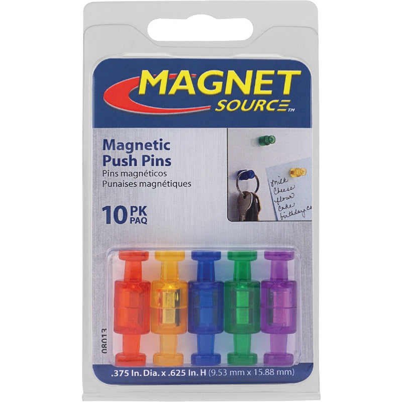 MagnetSource Neodymium Magnetic Push Pins (10-Pack)