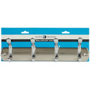 iDesign Bruschia Brushed Nickel 4-Hook Rack