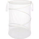 Whitmor 18 In. Dia. White Collapsible Laundry Hamper