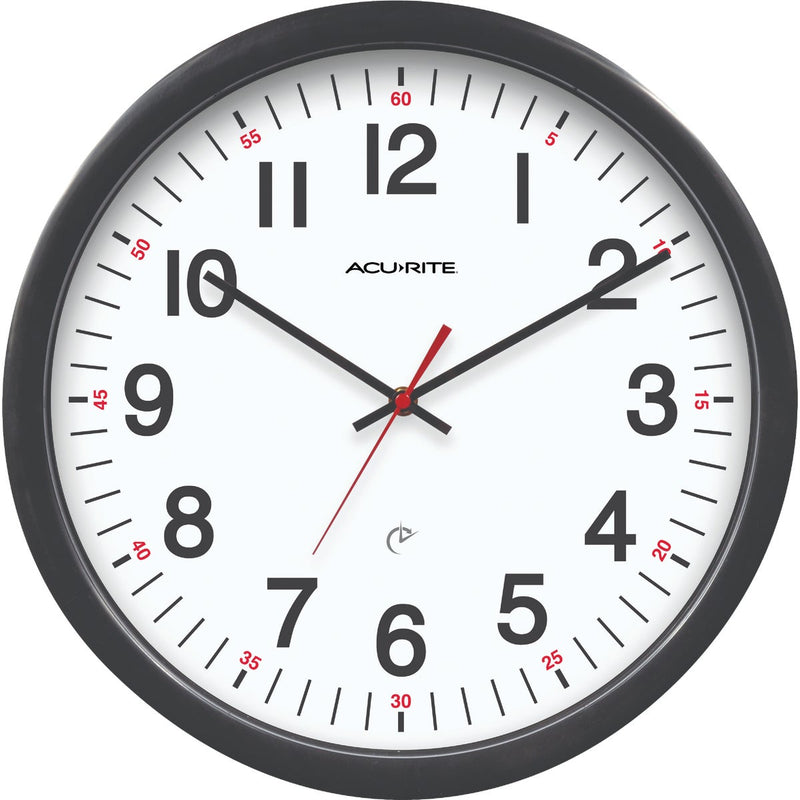 Acu-Rite 14-1/2" Set & Forget Timex Office Wall Clock
