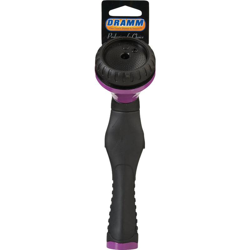 Dramm One Touch Heavy-Duty Metal Shower & Stream Multi-Pattern Nozzle, Berry