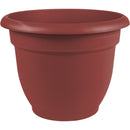 Bloem Ariana 6.5 In. H. x 6 In. Dia. Plastic Self Watering Burnt Red Planter