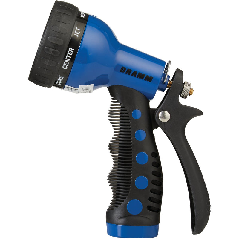 Dramm Heavy-Duty Metal 9-Pattern Nozzle, Blue