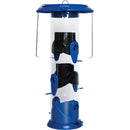 Nature's Way Funnel Flip Top Blue Poly Wide Tube Bird Feeder