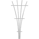 Panacea 48 In. White Wood Fan Trellis