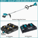 Makita 36V (18V X2) LXT Brushless String Trimmer Kit with 4 Batteries (5.0Ah)