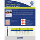 Tenax Sno-Guard 4 Ft. H. x 50 Ft. L. Polyethylene Snow Safety Fence, Orange