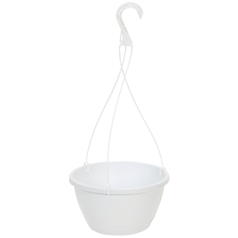 Myers 10 In. Polypropylene White Hanging Plant Basket