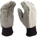 Do it Men's Large PVC Grip Cotton Canvas Work Glove