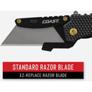 Coast DX126 Double Lock Pro 1-1/4 In. Razor Folding Knife