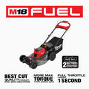 Milwaukee M18 FUEL 21 In. Brushless Self-Propelled Dual Battery Cordless Lawn Mower Kit with (2) 12.0 Ah Batteries & Charger