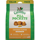 Greenies Capsule Pill Pockets Chicken Flavor Chewy Dog Treat (60-Pack)