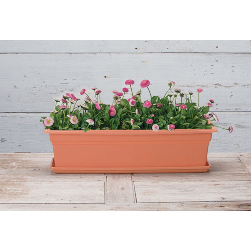 Novelty Countryside 24 In. Terra Plastic Flower Box Tray