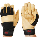 Boss Job Master Aqua Armor Men's Large Black & Tan Leather Work Glove