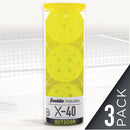 Franklin X-40 Optic USAPA Approved Outdoor Pickleball (3-Pack)