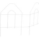 Best Garden 8 Ft. White Galvanized Wire Folding Fence