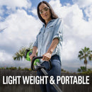 Greenworks 24V (2 x 24V) 15 In. Brushless String Trimmer with (2) 2.0 Ah Batteries & Charger