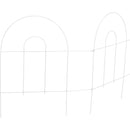 Best Garden 8 Ft. Powder-Coated White Wire Folding Fence
