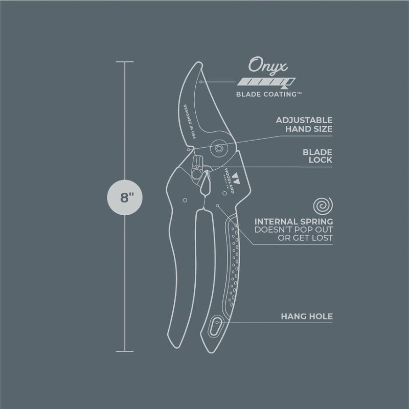 Woodland 8 In. Compact Duralight Bypass Pruner