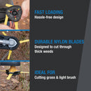 Shakespeare Push-N-Load 3-Blade Fixed Feed Universal Shaft Replacement Trimmer Head