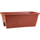 Myers 8 In. H. x 24 In. L. Poly Terra Cotta Deck Rail Planter
