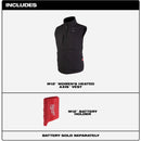 Milwaukee M12 AXIS Women's Black Cordless Heated Vest, XL