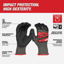 Milwaukee Impact Cut Level 5 Unisex Large Nitrile Dipped Work Gloves