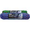 Do it Best 3/8 In. x 100 Ft. Assorted Colors Double Braided Polypropylene Packaged Rope