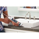 GE Supreme Silicone Kitchen & Bath Sealant, White, 10.1  Oz. Cartridge