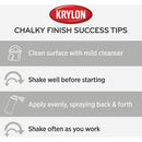 Krylon CHALKY FINISH 12 Oz. Ultra Matte Chalk Spray Paint, Misty Gray