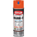 Krylon Mark-It 732108 Industrial WB Fluorescent Red Orange Inverted Marking Paint