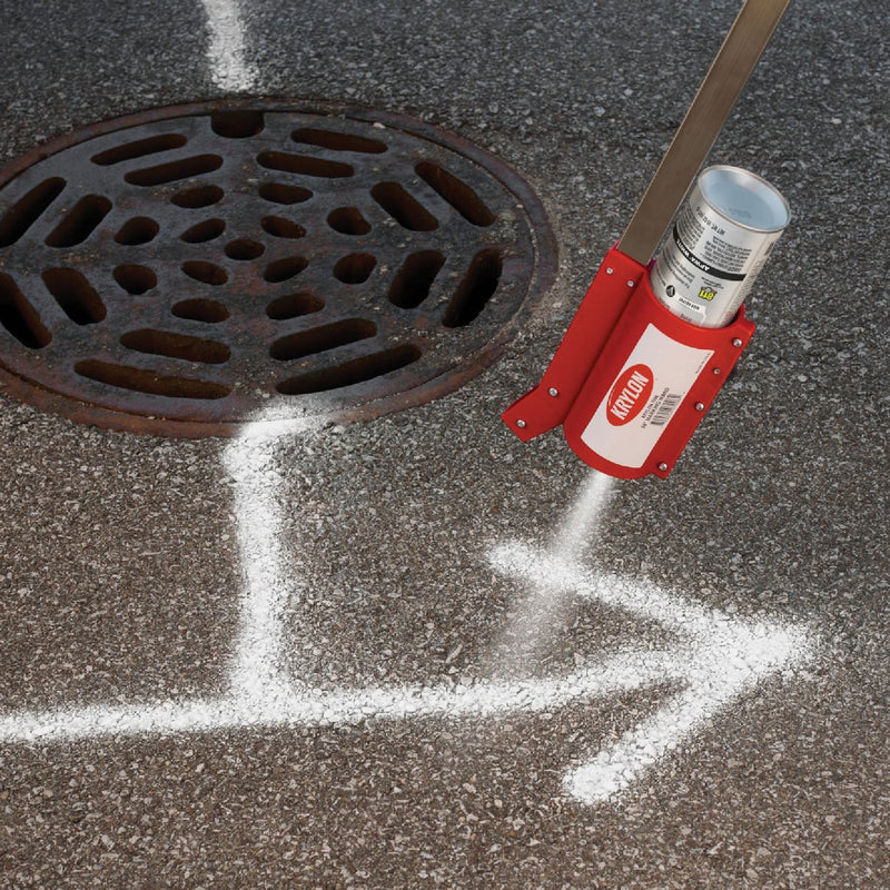 Krylon Mark-It 731608 Industrial WB APWA Brilliant White Inverted Marking Paint