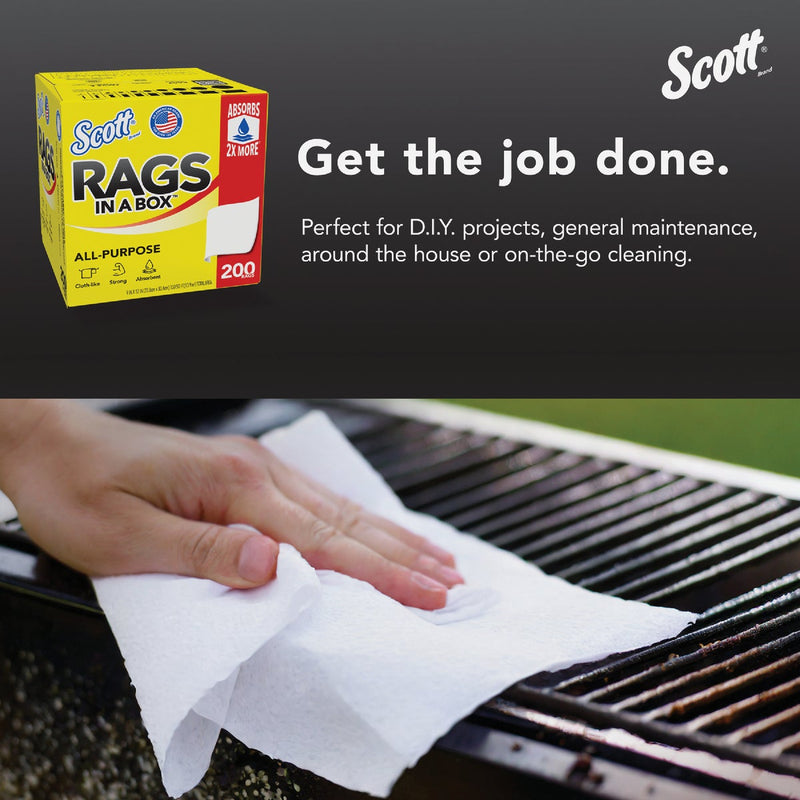Scotts White Rags in a Box, 200-Ct.