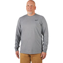 Milwaukee XL Gray Long Sleeve Unisex Hybrid Work Shirt