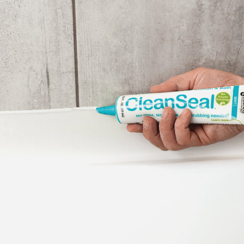 Sashco CleanSeal 6 Oz. White Active Enzyme Kitchen & Bath Caulk